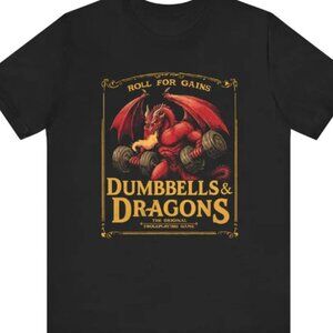 Retro DnD Gym Gildan Workout Dungeon Master T-Shirt